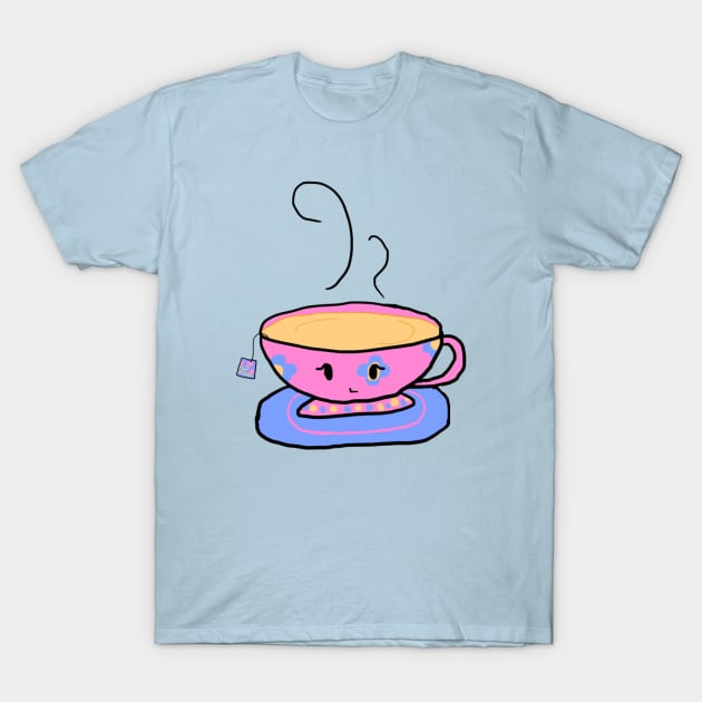 pink teacup T-Shirt by thepurplegomoo